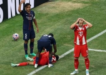 لاعب بايرن ميونخ موسيالا يتعرض لكسر في الشظية خلال مباراة باريس سان جيرمان