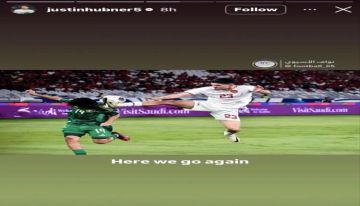 لاعب إندونيسيي يسخر من المنتخب السعودي قبل لقائه ضمن الملحق الآسيوي بصورة مثيرة لاعب إندونيسيي يسخر من المنتخب السعودي قبل لقائه ضمن الملحق الآسيوي بصورة مثيرة