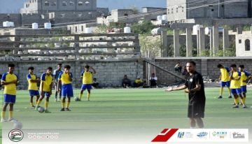 منتخب الناشئين يواصل تحضيراته لبطولة الخليج .. والكابتن سامر فضل يباشر مهامه منتخب الناشئين يواصل تحضيراته لبطولة الخليج .. والكابتن سامر فضل يباشر مهامه