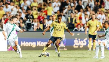 بدون رونالدو.. النصر يسحق الاستقلال بخماسية في انطلاقته الآسيوية بدون رونالدو.. النصر يسحق الاستقلال بخماسية في انطلاقته الآسيوية