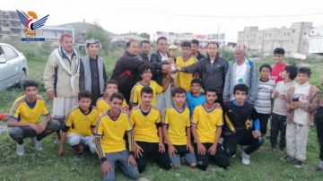 فريق الانصار يحرز كأس العيد 11 لثورة 21 سبتمبر لكرة القدم بمدينة البيضاء