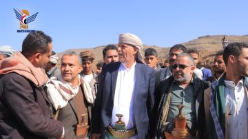 محافظ إب يدشن مشاريع حصاد مياه في يريم وسد في الرضمة بمبادرات مجتمعية