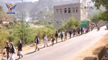 مسيران لخريجي دورات طوفان الأقصى من عزلتي بني خطاب وبني شرعب بريمة