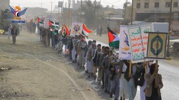 مسير وتطبيق لخريجي دورات طوفان الأقصى من منتسبي جامعة صعدة