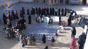 وقفة نسائية وتسيير قافلة بمديرية الطيال دعما للقوة الصاروخية بذكرى سنوية شهيد القرآن