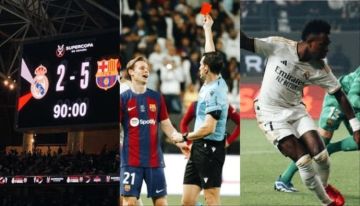 كلاسيكو السوبر الإسباني.. هاتريك وبطاقات حمراء وخماسية