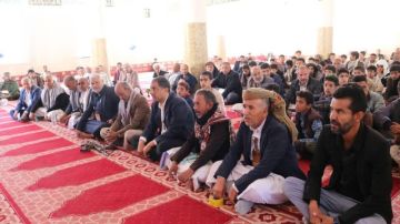 فعالية خطابية في إب بعيد جمعة رجب