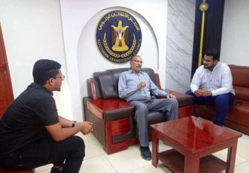 رئيس كتلة الجمعية الوطنية بعدن يزور مقر هيئة الانتقالي بالعاصمة رئيس كتلة الجمعية الوطنية بعدن يزور مقر هيئة الانتقالي بالعاصمة