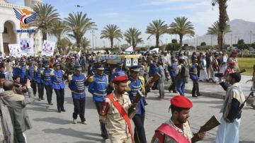 تشييع مهيب لجثمان المجاهد الشيخ حسن حمود غثاية بالعاصمة صنعاء