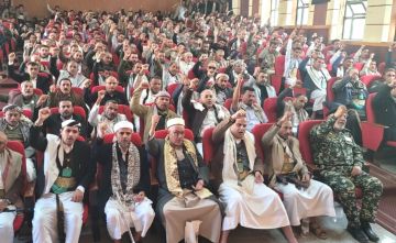 فعالية خطابية في حجة إحياء للذكرى السنوية للشهيد القائد