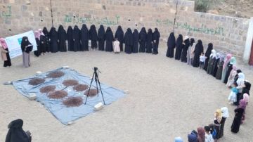 فعالية وقافلة نسائية في الحيمة الخارجية بذكرى شهيد القرآن والشهيد الصماد فعالية وقافلة نسائية في الحيمة الخارجية بذكرى شهيد القرآن والشهيد الصماد