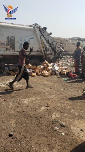 إتلاف 164 كرتون معجون طماطم منتهي الصلاحية في الحديدة