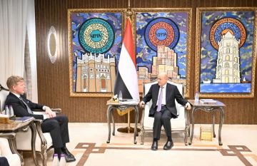 موقف قوي لرئيس مجلس القيادة العليمي أمام المبعوث الأممي بشأن وحدة اليمن وتمرد الانتقالي