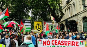 عشرات الآلاف يتظاهرون في لندن دعما لفلسطين وتنديدا بالانتهاكات الإسرائيلية 