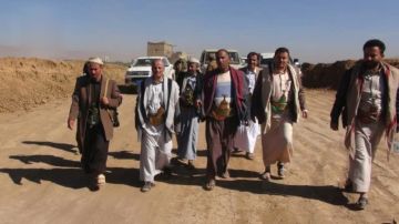 الاطلاع على سير العمل بمشروع كريف الجنات لحصاد مياه الأمطار في عمران