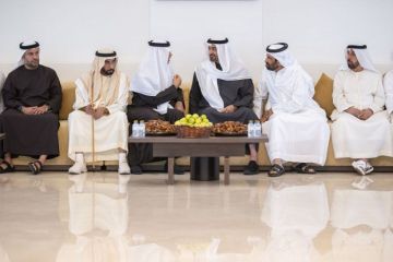 رئيس الإمارات يعزي في وفاة حمد الهاجري