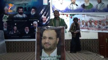 فعالية بمديرية مجزر في مأرب بالذكرى السنوية للشهيد الرئيس الصماد