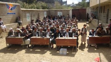 فعالية خطابية في مديرية صعفان بالذكرى السنوية لشهيد القرآن فعالية خطابية في مديرية صعفان بالذكرى السنوية لشهيد القرآن