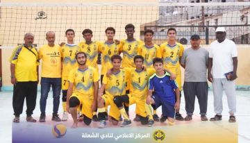 الشعلة يواصل صدارة دوري الطائرة للناشئين لأندية عدن