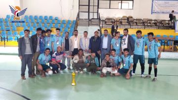 اختتام دوري الحكمة اليمانية لكرة القدم بكلية المنار الجامعية في حجة