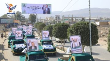 تشييع مهيب لجثمان عضو مجلس الشورى المجاهد حسن غثاية بصعدة