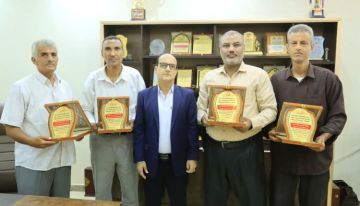 مدير عام دارسعد يكرم خمسه من المدراء المميزين في مهام عملهم على مستوى المديرية