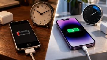 من 3 ساعات إلى 15 دقيقة.. كيف تطور الشحن السريع في هواتف آيفون؟ من 3 ساعات إلى 15 دقيقة.. كيف تطور الشحن السريع في هواتف آيفون؟