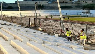 الناصر للتنمية تواصل أعمال التطوير والتوسعة الشاملة لمدرجات ملعب بارادم