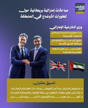 مباحثات إماراتية بريطانية حول تطورات الأوضاع في المنطقة