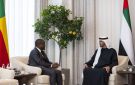 محمد بن زايد ورئيس بنين يبحثان تعزيز العلاقات بين البلدين