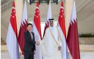 تسهم الزيارة في تعزيز التعاون : أمير قطر يعقد جلسة مباحثات مع رئيس الوزراء السنغافوري