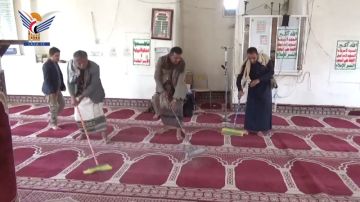 تدشين حملة أن طهر بيتي بمديرية الجوبة بمأرب