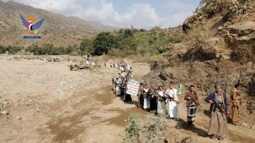 حجة.. مسير ومناورة لخريجي دورات طوفان الأقصى بعزلة العريف في بني العوام