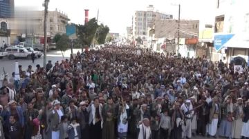 مسيرات ووقفات حاشدة في البيضاء نصرة للشعب الفلسطيني