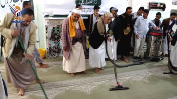 تدشين حملة أن طهرا بيتي بإب استعدادا لشهر رمضان المبارك