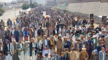 مسيرات جماهيرية في إب تأكيدا على الموقف الثابت في نصرة الشعب الفلسطيني