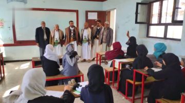 تدشين اختبارات الفصل الدراسي الثاني في محافظة صنعاء