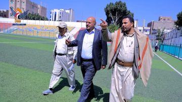 الاطلاع على مستوى جاهزية ملعب الظرافي بأمانة العاصمة استعدادا لافتتاحه