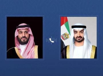 رئيس الإمارات يتلقى اتصالا هاتفيا من ولي العهد السعودي