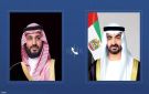 رئيس الإمارات يتلقى اتصالا هاتفيا من ولي عهد السعودية - ye