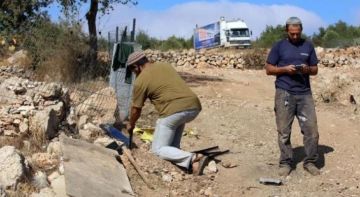 مستوطنون يسيجون 500 دونم غرب سلفيت والعدو الإسرائيلي يخطر باقتلاع أشجار زيتون في حزما