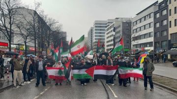 مسيرة في هامبورغ تضامنا مع غزة ولبنان وإيران واليمن مسيرة في هامبورغ تضامنا مع غزة ولبنان وإيران واليمن
