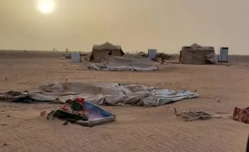 كارثة حقيقية في الجوف بسبب المنخفض الجوي والعواصف الشديدة