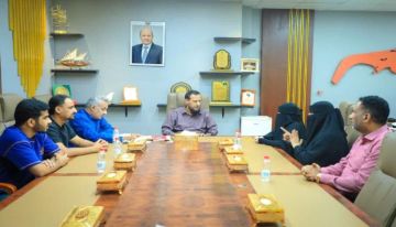 لقاء بعدن يبحث احتياجات جمعية رعاية وتأهيل الصم والبكم لقاء بعدن يبحث احتياجات جمعية رعاية وتأهيل الصم والبكم