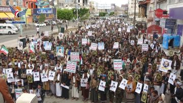 البيضاء.. مسيرات حاشدة تحت شعار ثابتون مع فلسطين ولبنان وإيران.. وجاهزون لكل الخيارات 