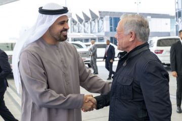 ملك الأردن يغادر الإمارات وذياب بن محمد بن زايد في مقدمة مودعيه