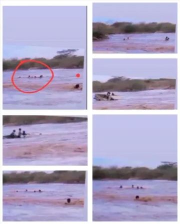 أطفال على وشك الموت داخل سيارة غارقة بأبين وشاب يقفز وسط السيول لإنقاذهم!