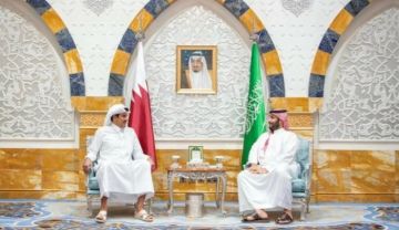 ولي العهد السعودي يلتقي أمير قطر في جدة