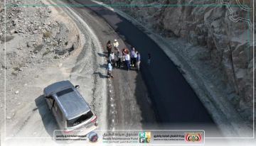 بتوجيهات وزير الأشغال: استمرار سفلتة طريق الشهيد أبو اليمامة في يافع بتوجيهات وزير الأشغال: استمرار سفلتة طريق الشهيد أبو اليمامة في يافع