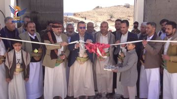 تسليم وافتتاح مشروع مركز التحصيل النموذجي لضريبة القات في منطقة يسلح بصنعاء